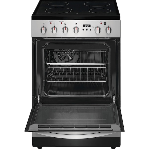 Frigidaire Frigidaire 24-inch Stainless Steel Electric Convection Range with Storage Drawer FCFE2425AS - main